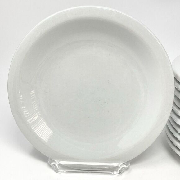 Culinary Arts CAFEWARE Restaurant Salad Plate 7 1/2" Heavy White Porcelain - Picture 1 of 6